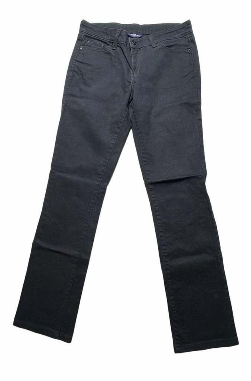 Levi's 552 Mid Rise Straight Black Denim Pants Size 6